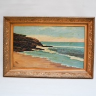 Australian-Colonial-School-Art, Seascape, E. Hill-Artist, Colonial-School-Art 