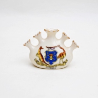 Hobart-Crest, Florentine-China, Australiana, Tasmanian-coat-of-arms, Australian-coat-of-arms, kangaroo, emu, Hobart-Crest, Florentine-China, Australiana, 