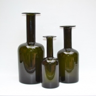 Otto-Braver, Bottle-Vases, Holmgaard,