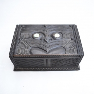 Maori-Carved-Lidded-Box
