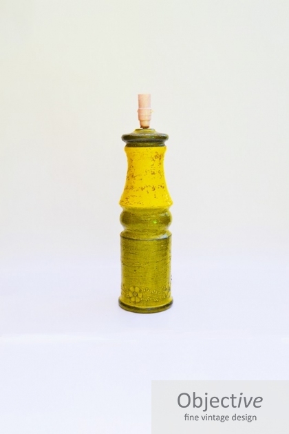 Italian-pottery-lamp, mid-century-lighting,