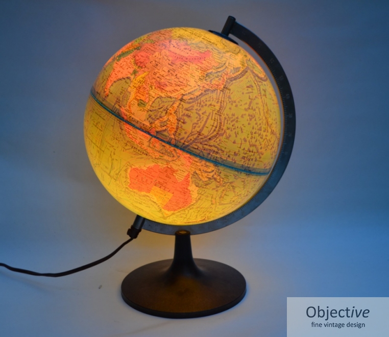 Danish Illuminated ScanGlobe Objective Fine Vintage Design