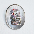 New-Zealand-Silver-Brooch, Tiki-Brooch, 