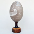 K. Ward Carved Emu Egg