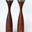 Mid-Century-teak-Candle-Sticks, teak-Candle-Sticks, danish-teak,